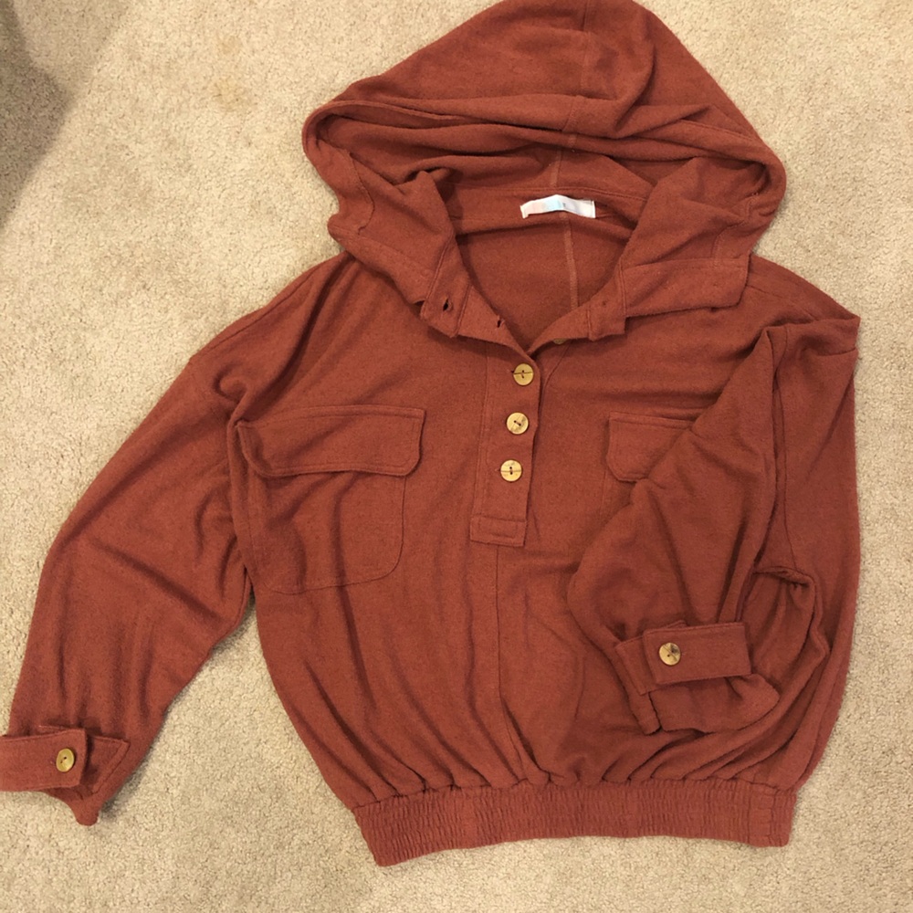 Free People Beach Sale Away Pull over Hoodie